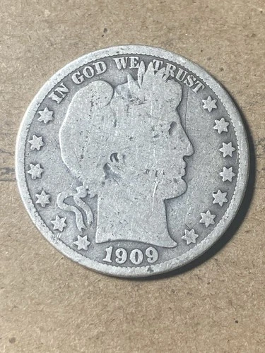 1909 Barber Half Dollar - As Shown! (#2134)
