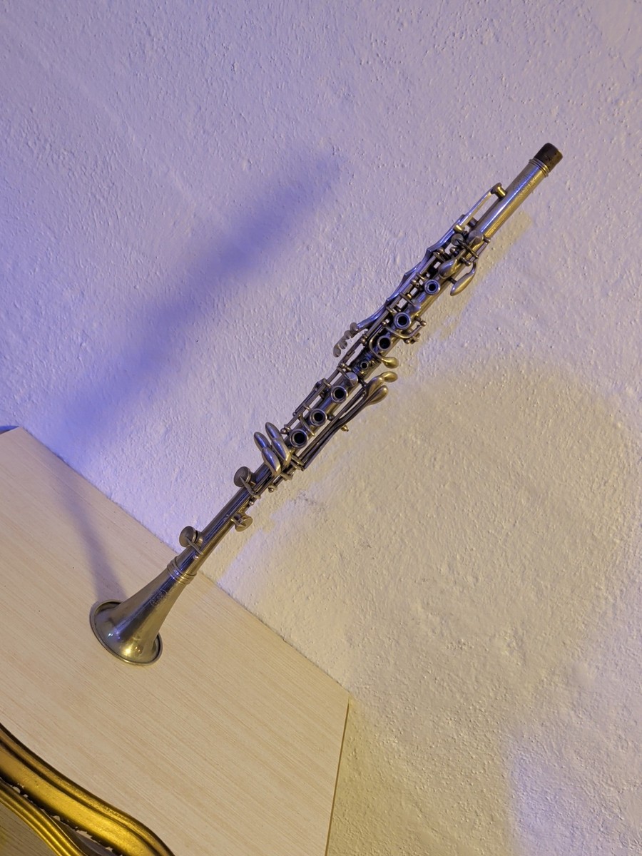 Francois Delarue & Cie. B Flat Clarinet LowPitch 1900-1925 Made In