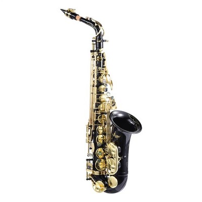 Professional Golden Alto Saxophone Brass Engraved with Case & Accessories