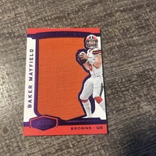 2018 Baker Mayfield Rookie Card Patch Plates & Patches #FC-BM Purple /15 Browns. rookie card picture