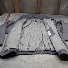 Bulwark Bomber Jacket Men Large Gray FR Flame Resistant Insulated Westex Utility