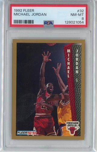 1992-93 Fleer Michael Jordan #32 PSA 8 NM-MT Chicago Bulls!