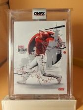 2022 Onyx Authenticated Artist Signature Shohei Ohtani Joseph Johnson AUTO /25