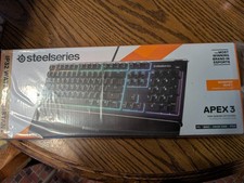 SteelSeries Apex3 Tastiera da Gioco RGB -10 Zone Illuminazione-IP32 Impermeabile