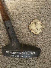 VERY RARE Hickory Shaft 1903 Schenectady 34.5" Putter