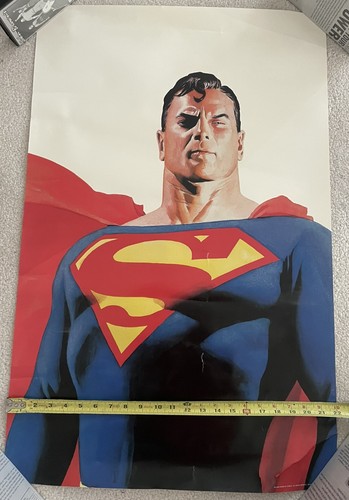 DC Direct 2000 Superman Alex Ross 22”x34" Poster USED