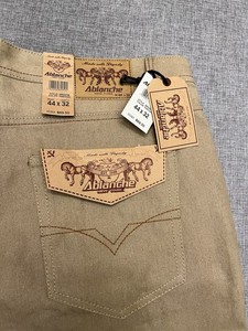 Ablanche New York Men’s Khaki Jeans 44x32 NWT Straight Leg Tan Denim Pants New