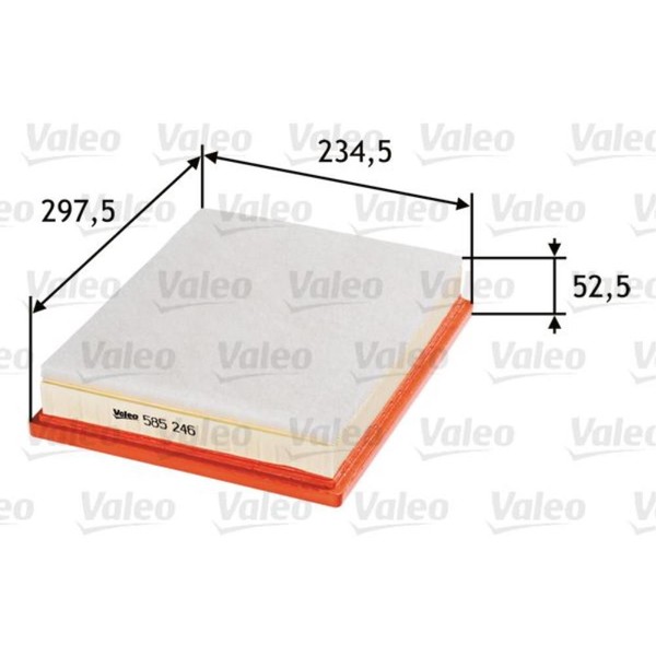 Valeo Luftfilter Filtereinsatz FüR Saab 9-3 Cabriolet 1.9 Tid Cadillac BLS-image
