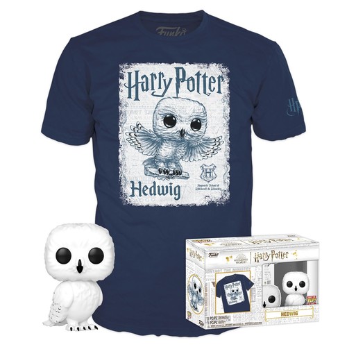 Funko Pop! & Tee Harry Potter – T-Shirt Velours Extra Large (XL) + Figurine Vinyle – Cadeau Fan
