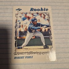 Score 1996 Robert Perez Toronto Blue Jays #491 Rookie Base Set Card. rookie card picture