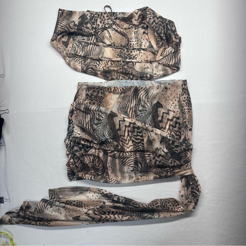 Abstract Patterned Dress - image 3