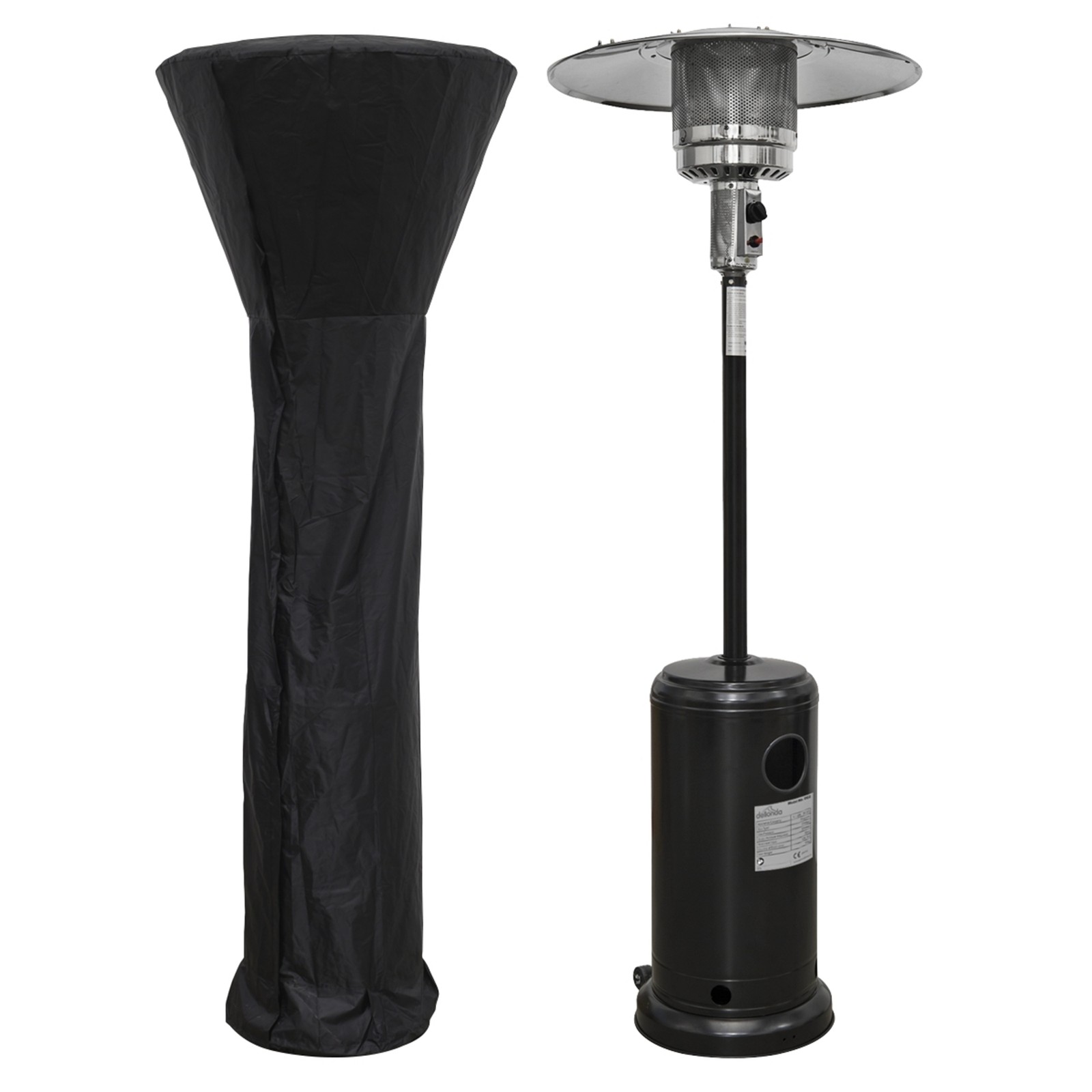 Dellonda Freestanding Gas Patio Heater 13kW with wheels - DG220 - Image 3