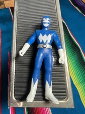 Vintage Toy Blue Power Hero  s Figurine Bendy
