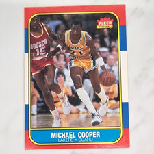 Fleer 1986-87 Michael Cooper Base Set #17 Los Angeles Lakers NBA Card
