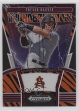 2020 Panini Prizm Draft Picks Thunderstruck Tiger Stripes /99 Trevor Hauver rf2