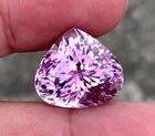 VVS 24.20 Ct Natural Pink Kunzite Gemstone Heart Cut From Afghanistan