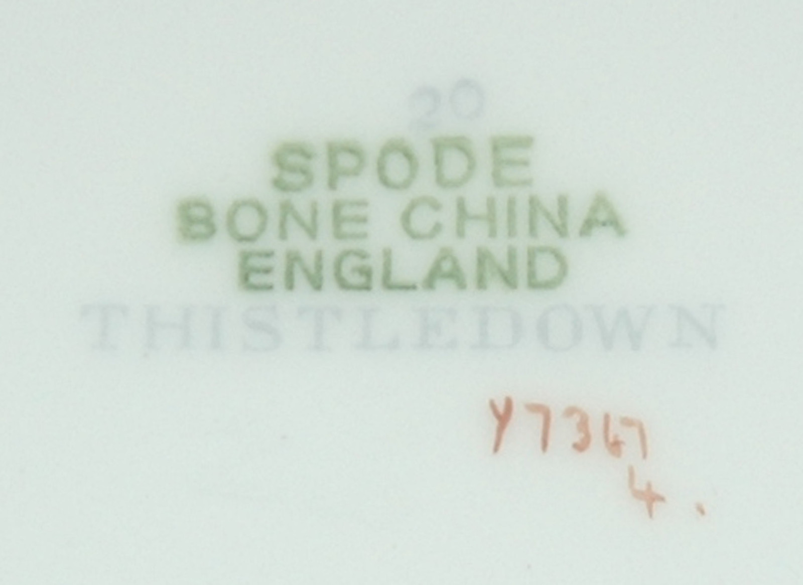 SPODE FINE BONE CHINA SALAD PLATE THISTLEDOWN PATTERN eBay