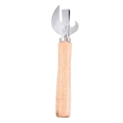 Wooden Handle Can Opener Multifunctional Beer Bottle Opener Tin Can Opener Px - Picture 13 of 14