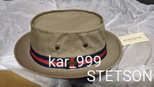 Genuine USA Stetson Fairway Pork Pie Bucket Hat LARGE Bob Mortimer Gone Fishing