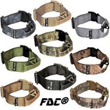 Tactical Dog Collar Heavy Duty Working Training With Handle Plastic Buckle Width