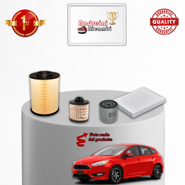 Set Service 4 Filter Ford Focus III 2.0 Tdci 110KW 150CV Von 2014->-image