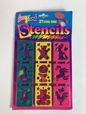 VINTAGE LISA FRANK 27 Cool Mini animal Stencils