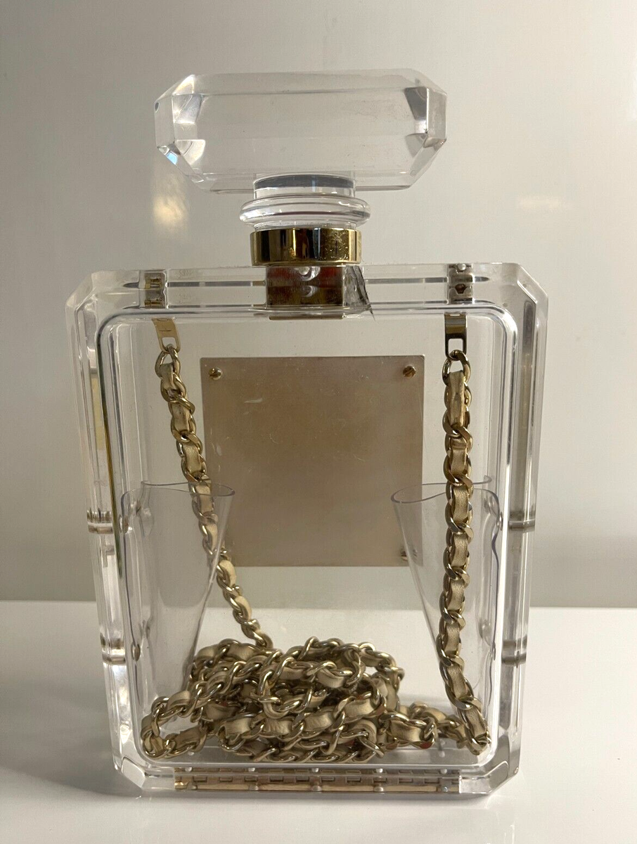 Authentic Chanel Plexiglass No. 5 Perfume Bottle Bag | eBay