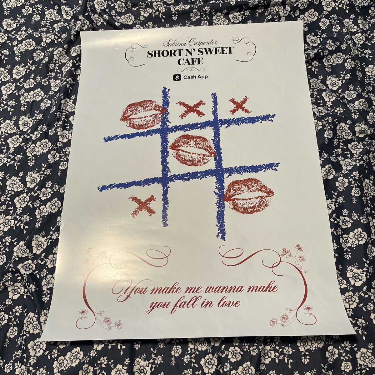 Sabrina Carpenter Short N' Sweet Cafe Poster Chicago Popup