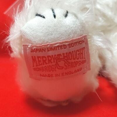 Merrythought ぬいぐるみ ホワイト×レッド Plush Toy Merrythought Teddy Bear Cheeky Japan Limited Edition