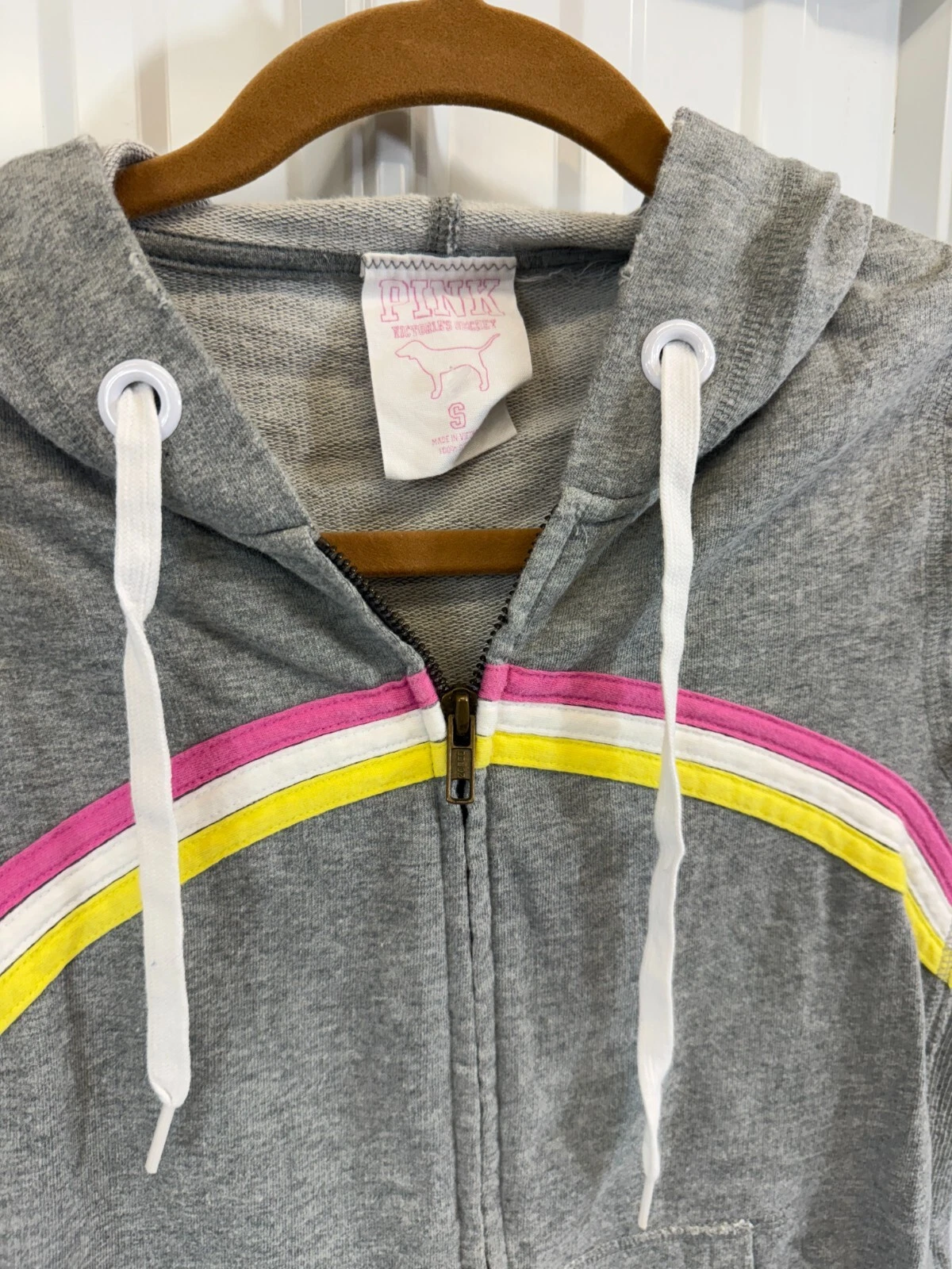 UNDERCOVER Felpa con cappuccio vintage Y2K Victoria’s Secret ROSA S Love Pink Spell Out Preppy anni 2000