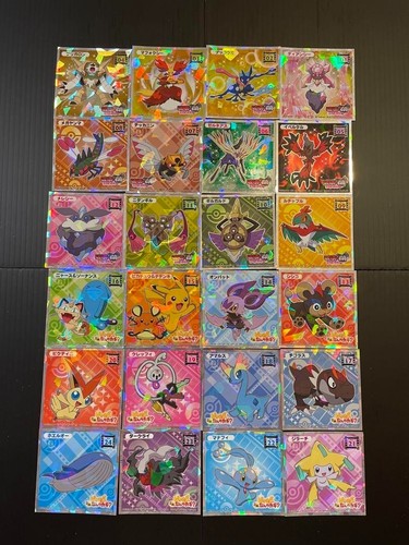 POKEMON Wafers Choco Sticker 2014 Complete all 24 types Lotte Seal Genuine Japan - Bild 2 von 3