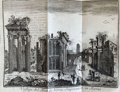 Thomas Salmon Vestige Des Forums Von Nerva Kaiser In Rom Forum Trajan 1759