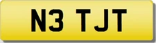 TJT NB BNT JT N3  Private Cherished Registration Number Rare 5 DIGIT TJT Plate