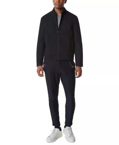 Andrew Marc New York Men's Harrington Bomber Jacket in Heather Blue 2XL - Picture 5 of 5