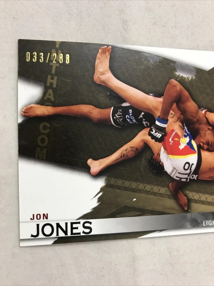 Jon Jones 2010 Topps UFC Knockout Gold Insert /288 Card #53 MMA GOAT MINT - Image 4 of 4