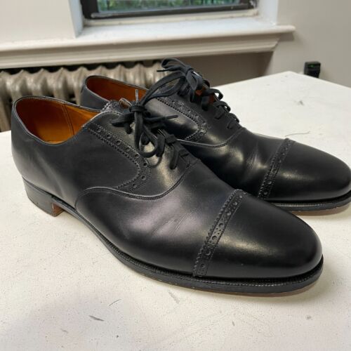 Polo Ralph Lauren Crockett & Jones 12D Oxford Bench Made in England Shoe - Afbeelding 1 van 13