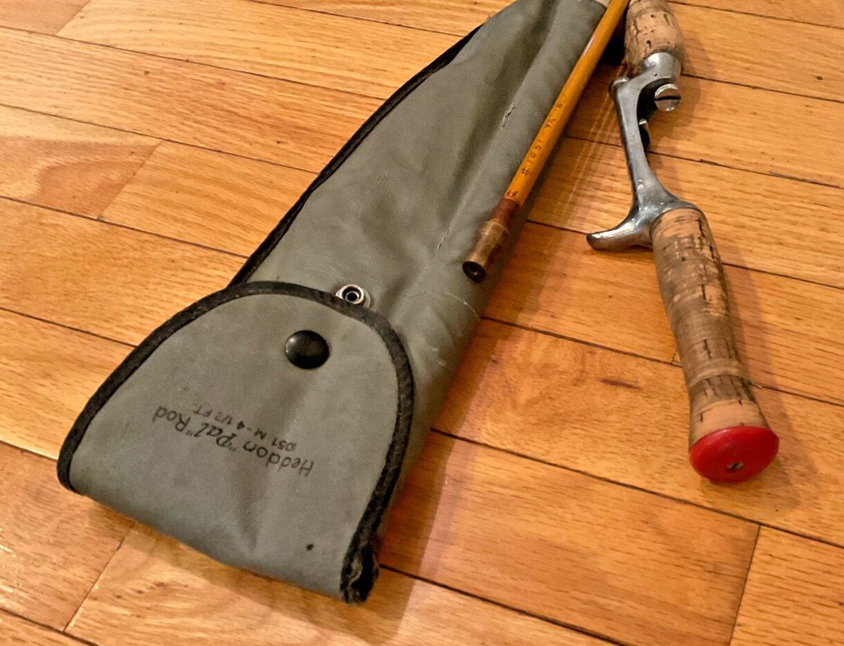 H.T.F. 4.5' Vtg Pistol Grip Heddon Pal #1051 M 4 1/2' Casting Rod