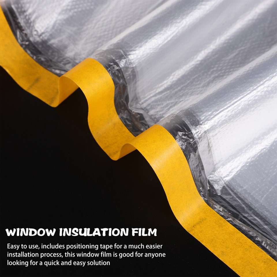 Window Plastic Insulation Kit Film Shrink Cover Winter Seal Outdoor