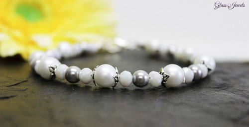 Wendalern6 PCS Bracelet Perlé Coeur Bracelet Bracelets élastiques