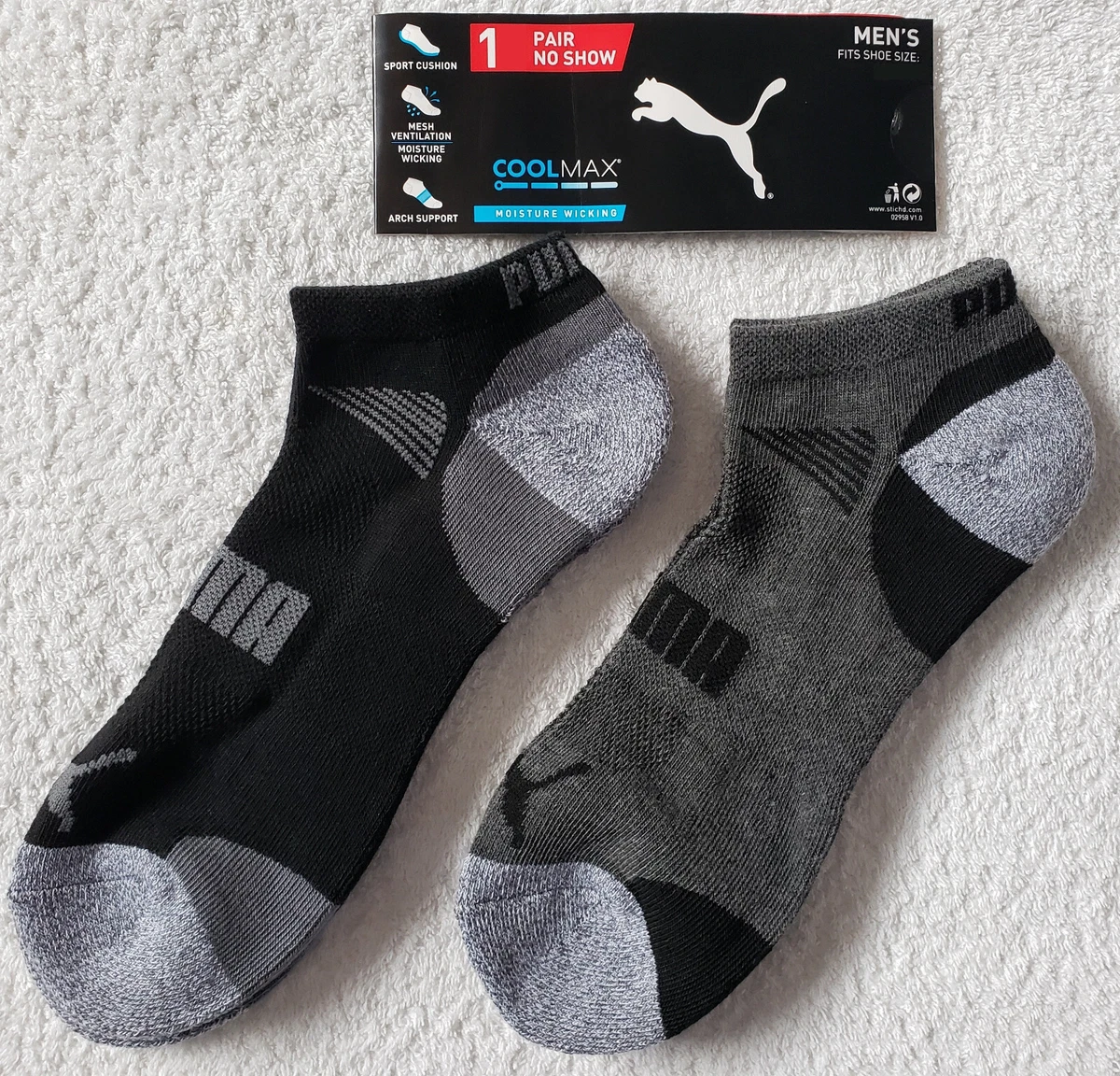 Puma Men's No Show Sock 8pair