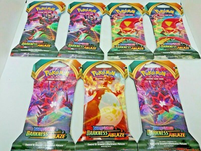 Pokemon TCG Booster Lot 7-8 packs   Choose Variation Sword&Shield Rebel Darkness