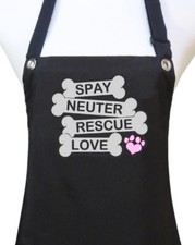 Dog Grooming Apron "SPAY NEUTER LOVE" pet groomer salon waterproof dog wash new