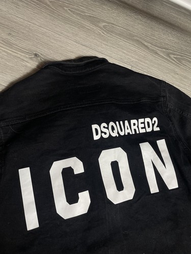 Chaqueta de Jean Dsquared2 ICON Denim DELGADA Talla XXL (48-50) MUJER HECHA EN ITALIA Negra - Imagen 4 de 16