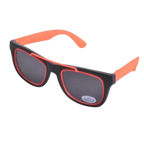 VINTAGE 1980s Deadstock Neon Rubber Sunglasses Yellow Orange Grn UV400 BNWT NEW - Picture 3 of 7