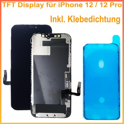 MH LCD Screen For iPhone 12 Pro HD 3D Black LCD Retina Display + Adhesive Pad