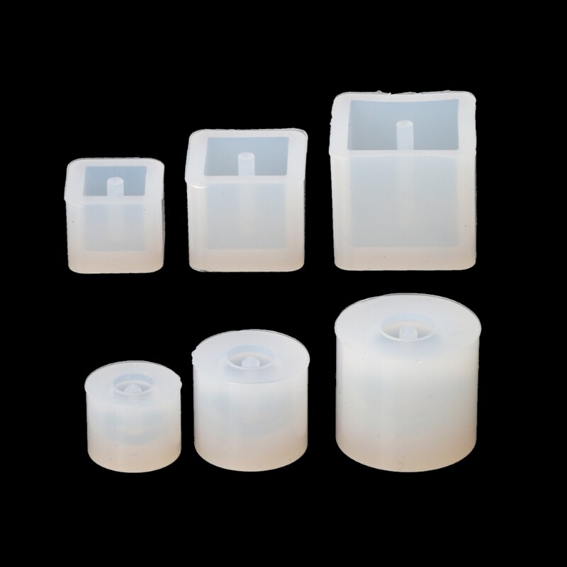 6pcs Silicone Bead Molds for DIY Resin Jewelry Making