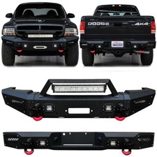 Vijay For 1997-2004 Dodge Dakota Front Or Rear Bumper With D-ring Led Lights