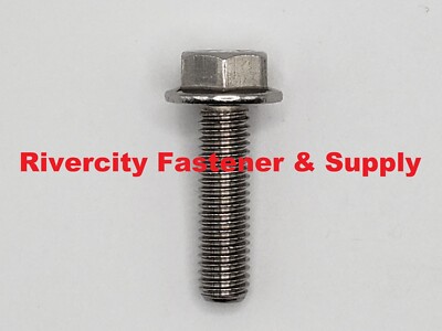 (12) M8-1.25x30 Stainless Hex Flange Bolts 8mm x 30mm Screws M8x1.25 x 30