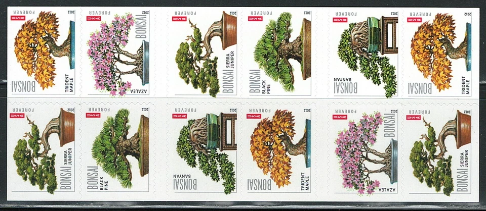 Mint US Bonsai Booklet Pane of 20 Forever Stamps Scott# 4618-4622 (MNH) - Image 2 of 2