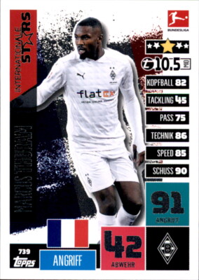 Match Attax EXTRA 2020 2021 20 21 - 739 Marcus Thuram International Stars